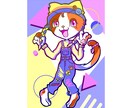 個性的で目を惹く！ポップな獣人オリキャラを描きます 独特なデザインと配色であなただけのキャラクターを制作します！ イメージ5