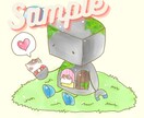 ほんわか動物のイラスト作成します 絵本の中から飛び出してきたようなイラストを目指しています イメージ6