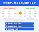 スプレッドシートの転記を自動化します 関数が苦手でも大丈夫。使える表に仕上げます イメージ5