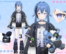 理想のVtuber用パーツ分けイラストを作成します 商用利用込み！修正無制限で承ります！ イメージ1