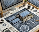 大手企業の元メガソーラー設計者が図面を制作します 保有資格は、電験3種、エネルギー管理士などです。 イメージ1