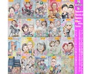 ポエム入り似顔絵もそっくりでかわいく描いてます ☆プロ作画一点物☆手描き水彩画の温かみ☆即日対応¥2000~ イメージ6