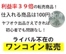 初心者向け！100円で開始できる転売を教えます １度もネットで稼いだ事の無い方に向いています。 イメージ1