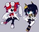 ミニキャラ描きます ビビッドな色使いで色々な頭身のミニキャラを描くのが得意です！ イメージ8