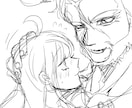 安くイラストが欲しい方へラフ画描きます 老若男女筋肉獣なんでも挑戦します！お気軽にメッセージください イメージ5