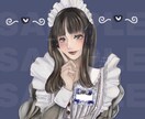アイコン描かせていただきます キラキラで可愛い女の子、男の子を油絵タッチで描きます。 イメージ1