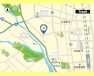 シンプルで高品質な地図作成します 店舗・会場・会社・自宅までなど案内図作成します イメージ7