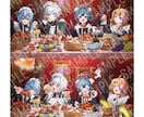 歌ってみた、配信サムネに使える！イラスト描きます カッコいいも可愛いも！どんなキャラもお任せください！ イメージ6
