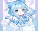 ２.５頭身のキャラクターイラストお描きします 動画やSNSアイコンに使えるイラストが欲しい方に イメージ1