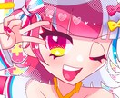 SNS用のアイコンを描きます 原色に近い色を使うので結構目立つと思います イメージ1