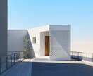 家の顔【外観】一級建築士がパースで提案します 個性をカタチにする特別な外観を提案いたします。 イメージ2