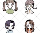 デフォルメでゆる可愛いアイコンをお描きします SNSなどに。スピード納品もご相談ください。 イメージ5