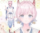 可愛いキャラクターデザイン&立ち絵をお描きます 商用OK◎Vtuber、イリアム、ゲームの配信等に♡ イメージ6