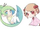 かわいいミニキャラお描きします 1.５頭身～3頭身のかわいいデフォルメイラスト！ イメージ5