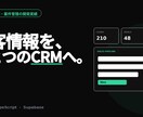 顧客管理・営業支援システムを制作します 営業/名刺/案件管理の開発実績｜自社CRMを構築 イメージ1