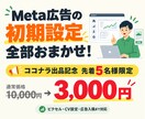 Meta広告の初期設定を代行します 先着5名様限定｜通常価格1万円→3,000円で対応します！ イメージ1