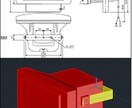 T-fas用３Dデータ作成します 標準部品にはない３Dデータを作成します。 イメージ3