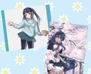 先着20名限定！キラキラかわいいアイコン描きます アイコン・キャラデザ・四コマ漫画・イラスト承ります！ イメージ3