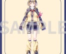 表情パーツ分け済パーカー少女立ち絵を販売します パーツを組み合わせて自由に表情差分を作れます イメージ8