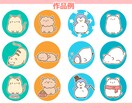 ゆるかわ動物・ペットSNS用アイコンを描きます 犬・猫・小動物なんでもOK！XやLINEアイコンにも！ イメージ5