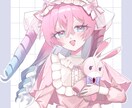 SNSでご利用いただけるアイコンを制作します かわいらしい絵柄の等身イラストが得意です！ イメージ4