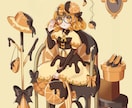 可愛い魅力的な一枚絵イラスト描きます どんな場面でも使える可愛い一枚絵です イメージ9