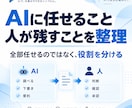 あなたの仕事1つをAIで使える型に整理します AIと人の役割を分け、仕事の型を残します イメージ3