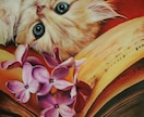 猫好きのプロの画家があなたの愛猫を油絵で描きます 世界一可愛い愛猫チャンをアート世界の主役として描きます イメージ9