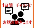 疲れたあなたへ１日間チャットでお話をお聴きします 丁寧にあなたに寄り添って、お話お聴きします。 イメージ1
