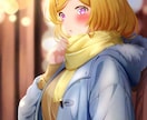 冬限定！！(12-2月)冬服美少女イラスト描きます VTuber立ち絵・１枚絵・観賞用・グッズなどなんでもOK！ イメージ1
