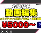 丸投げOK動画編集承ります お客様に寄り添った動画作りをさせて頂きます！ イメージ1