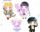 商用OK！SDキャラ＋ループ動画制作します Vtuber配信素材・待機画面・グッズ／表情差分対応 イメージ2