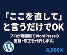 WordPressの更新・修正を月額で代行します 「ここ直して」でOK。ホームページの管理をプロが代行します イメージ1