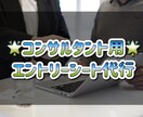 コンサルタント用/エントリーシート作成代行します 10月末まで表示価格より2,000引き(②③のみ) イメージ1