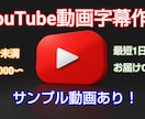 YouTube動画の字幕入れ、承ります 面倒な動画のテロップ入れ編集、代行します！ イメージ1