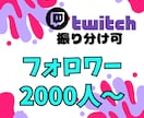 twitchフォロワー2000人拡散して増やします 配信者必見！安全確実にフォロワーを増加！最速成長サポート✨ イメージ6