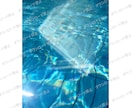 水と光の写真素材を販売します SNSやPR・デザインに使える水の写真セット/水と光夏プール イメージ5