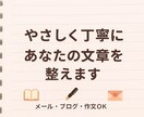 誤字脱字・表現を整えます 1000文字以内の文章を丁寧に添削します イメージ1