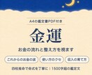 金運|お金の流れと整え方を視ます 四柱推命で命式を丁寧に✨1500字超＋鑑定書PDF付 イメージ1