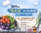 英語・ドイツ語の海外メール丁寧に作成します そのまま送れる海外メールを作成します イメージ2