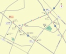 見やすいシンプルなカラー地図を制作します 【修正回数無制限】名刺、チラシやホームページなどに イメージ9