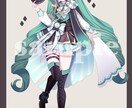 可愛い萌え系イラスト制作します VTuberさんや配信さんなどのイラストお手伝いいたします イメージ5