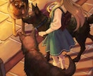 1枚絵◎物語を想像したくなる絵を描きます 画面の中で今まさに時間が進んでるような1枚絵を描きます イメージ9
