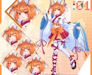 TRPG・配信・SNSに使える等身立ち絵制作します あなたのキャラクターを鮮やかで綺麗に描き上げます！ イメージ4