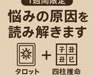1週間限定で悩みの原因を占います タロットと四柱推命で悩みの核心を読み解きます イメージ1