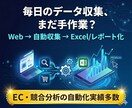 Webデータを自動収集→分析レポート化します 毎日の手作業をゼロに。収集→分析→レポートまで全自動 イメージ1