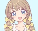 アイコンなどに！かわいい女の子のイラスト描きます ふんわりかわいい雰囲気のイラストを作成します☆ イメージ2