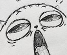 面白いオリジナル落書きを描きます ゆるくてシュールなキャラを手描きします イメージ4