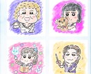 やさしい水彩タッチのかわいい似顔絵描きます 子どもにも人気！アイコン・プレゼントに イメージ3