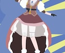 SNSで自由に利用できるイラストを描きます アニメっぽいキャラクターが苦手な方にもオススメのイラストです イメージ3